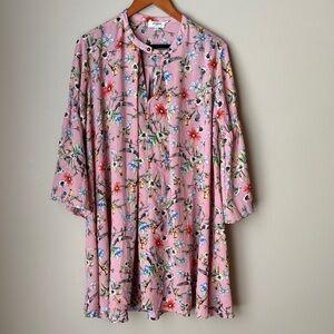 Umgee Women’s Dress Boho Festival Flowy Pink Floral Patterned Dress